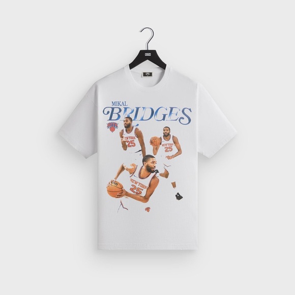 Kith for the New York Knicks Mikal Bridges Legend Vintage Tee White T-Shirt XL